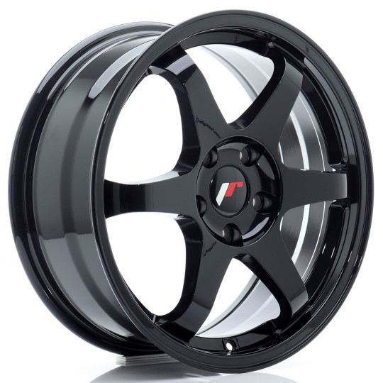 JAPAN RACING JR3 17X7 4X100 ET40 GLOSS BLACK