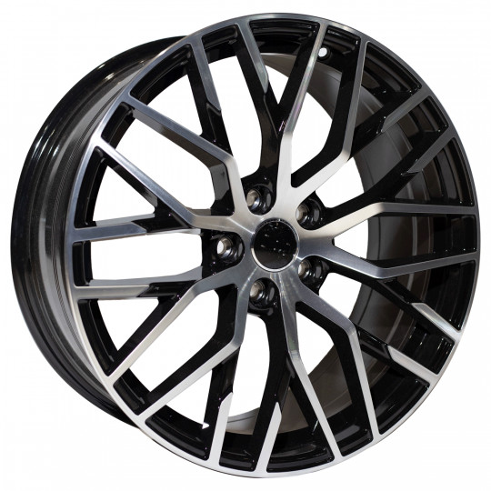REPLICA AUDI STYLE 1349 19X8.5 5X112 ET40 BLACK MACHINED FACED