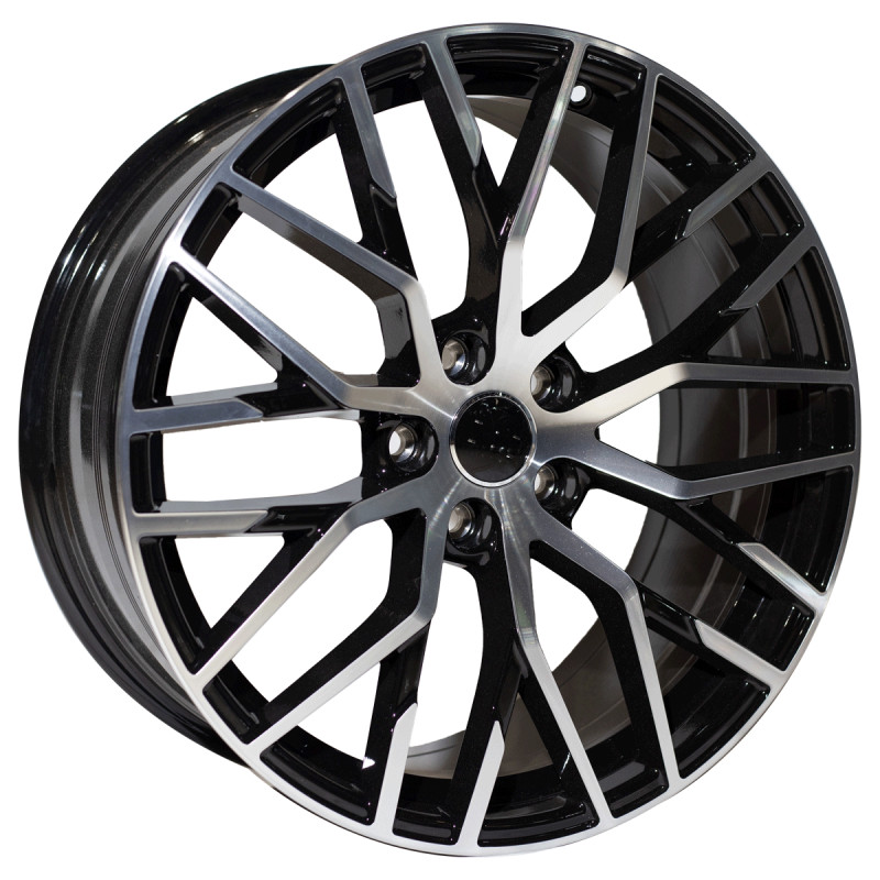 REPLICA AUDI STYLE 1349 19X8.5 5X112 ET35 BLACK MACHINED FACED