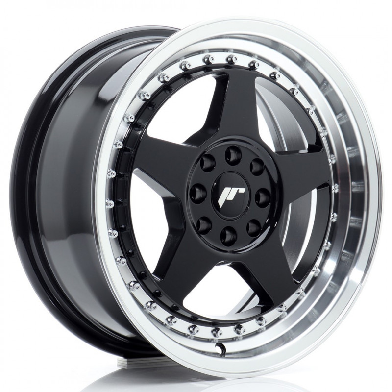 JAPAN RACING JR6 16X7 4X100/108 ET25 GLOSS BLACK