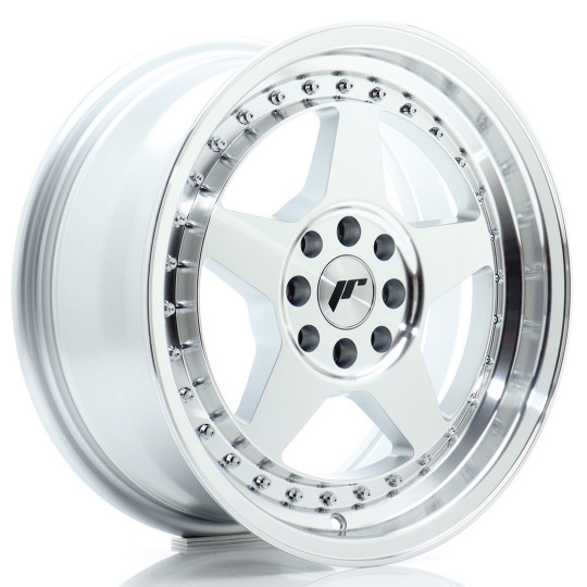 JAPAN RACING JR6 16X7 4X100 ET35 SILVER MACHINED FACED