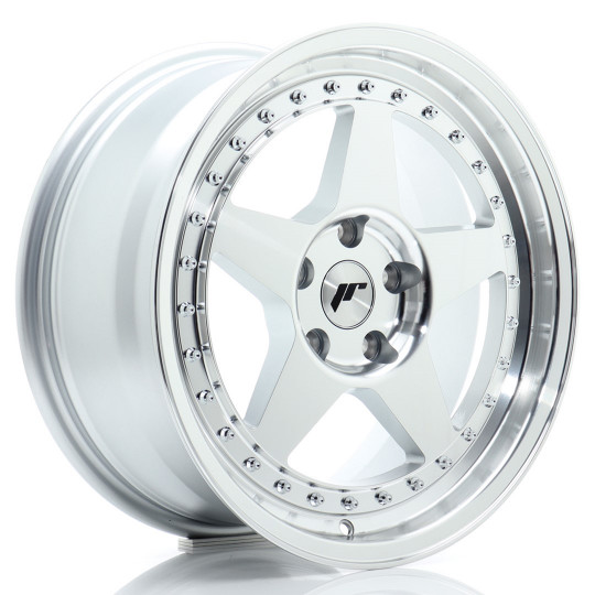 JAPAN RACING JR6 17X8 5X112 ET35 SILVER MACHINED FACED