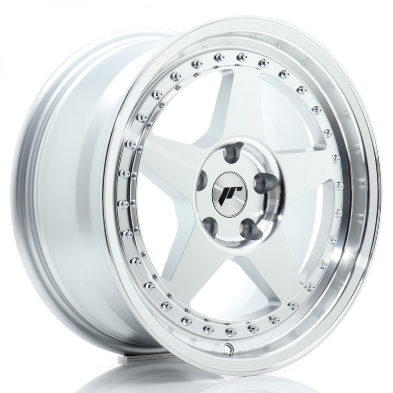 JAPAN RACING JR6 17X8 5X112 ET35 SILVER MACHINED FACED