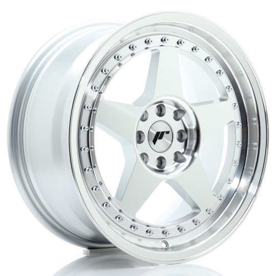 JAPAN RACING JR6 17X8 5X114.3/120 ET35 SILVER MACHINED FACED