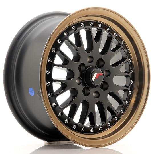 JAPAN RACING JR10 15X7 4X100/108 ET30 MATTE BLACK BRONZE LIP