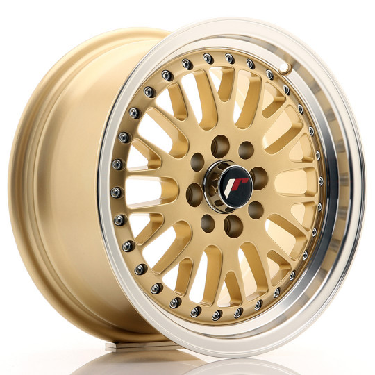 JAPAN RACING JR10 15X7 4X100/108 ET30 GOLD MACHINED LIP