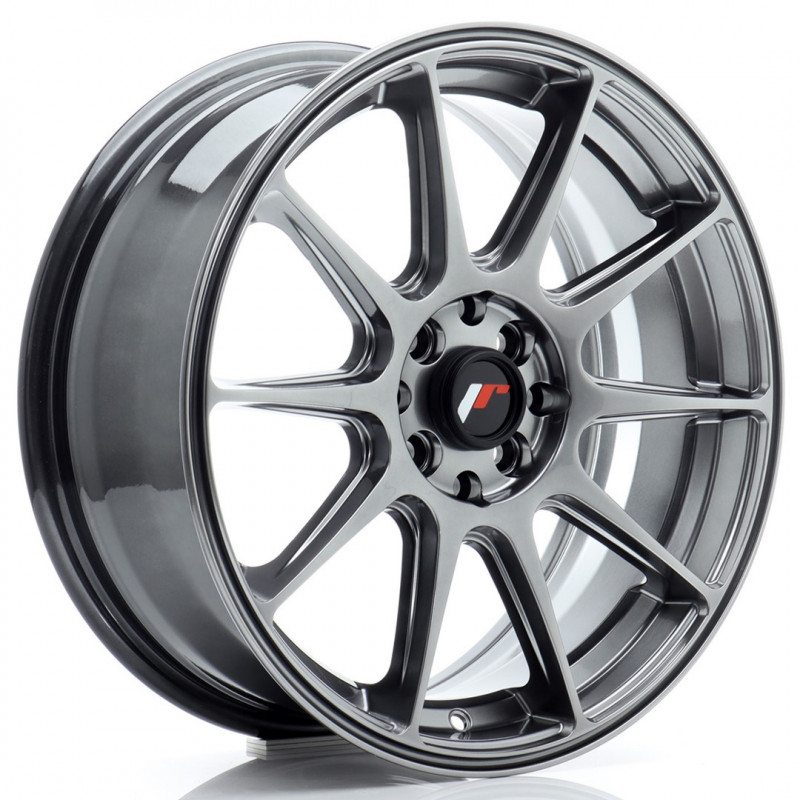 JAPAN RACING JR11 17X7 4X100/114.3 ET35 HYPER BLACK