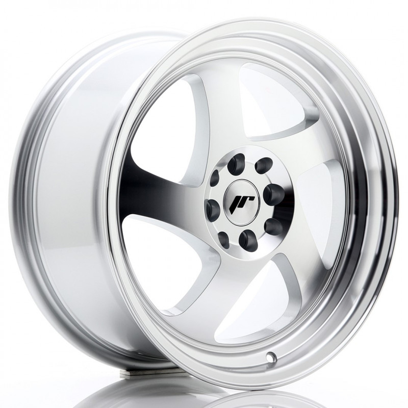 JAPAN RACING JR15 17X8 4X100/114.3 ET35 SILVER MACHINED LIP