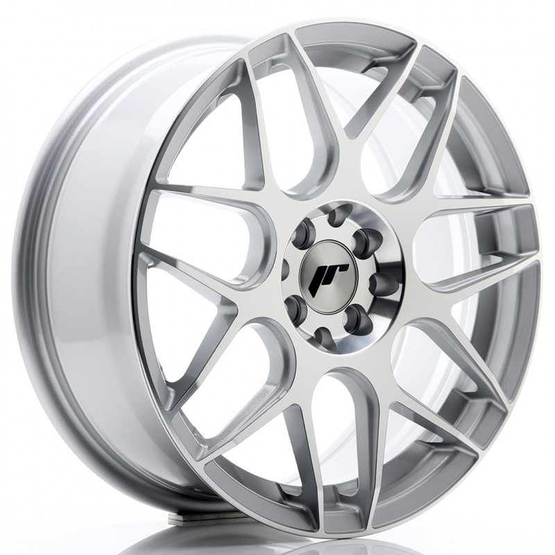 JAPAN RACING JR18 16X7 4X100 ET35 SILVER MACHINED FACED