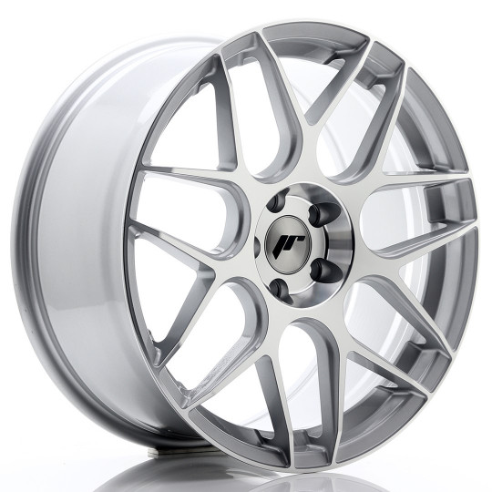 JAPAN RACING JR18 19X8.5 5X112 ET35 SILVER MACHINED FACED
