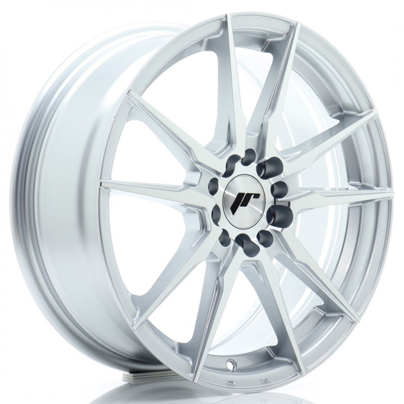 JAPAN RACING JR21 17X7 4X100/114.3 ET40 SILVER MACHINED FACED