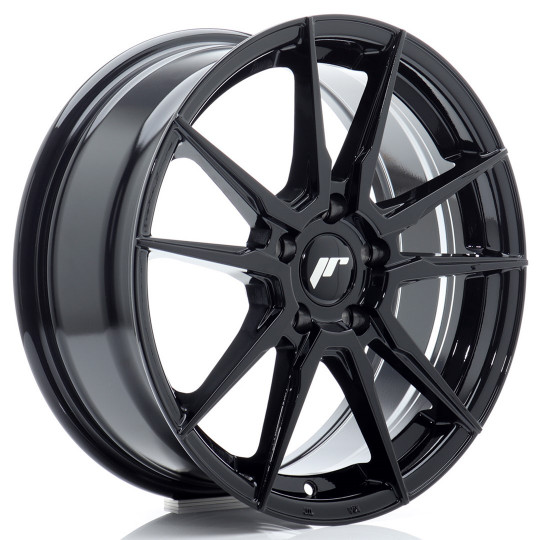 JAPAN RACING JR21 17X7 5X100 ET40 GLOSS BLACK