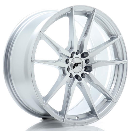 JAPAN RACING JR21 19X8.5 5X112/114.3 ET45 SILVER MACHINED FACED