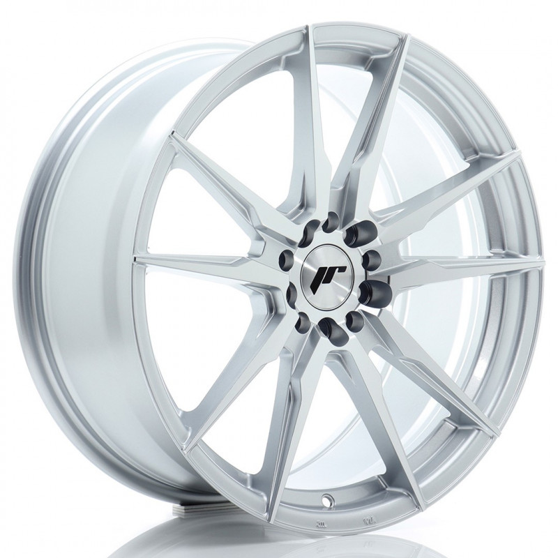 JAPAN RACING JR21 19X8.5 5X112/114.3 ET45 SILVER MACHINED FACED