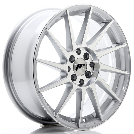 JAPAN RACING JR22 17X7 4X100/108 ET25 SILVER MACHINED FACED