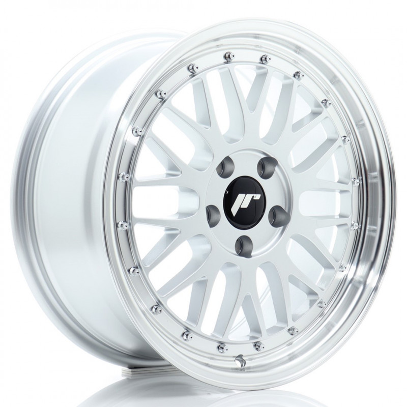 JAPAN RACING JR23 17X8 5X120 ET40 SILVER MACHINED LIP