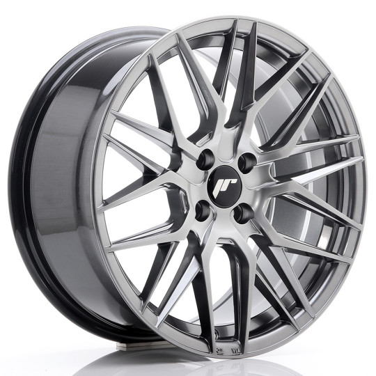 JAPAN RACING JR28 17X8 4X100 ET40 HYPER BLACK
