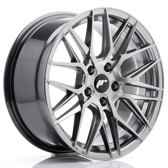 JAPAN RACING JR28 17X8 5X100 ET35 HYPER BLACK