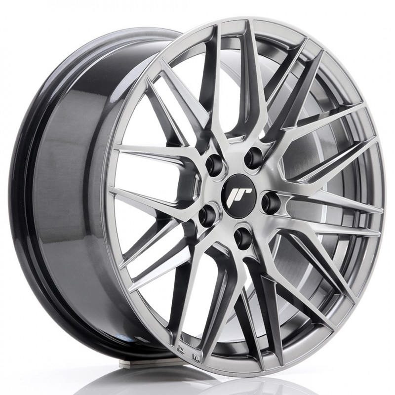 JAPAN RACING JR28 17X8 5X100 ET35 HYPER BLACK