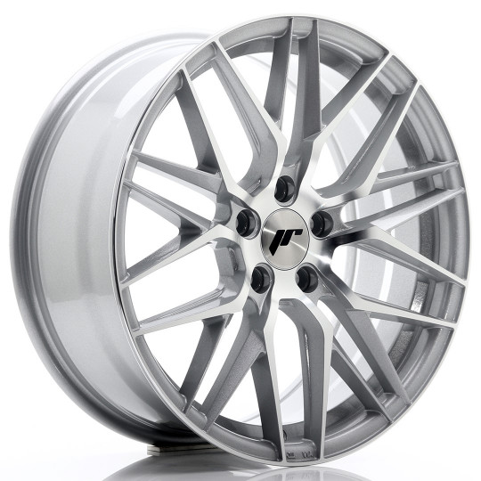 JAPAN RACING JR28 18X7.5 5X112 ET40 SILVER MACHINED FACED