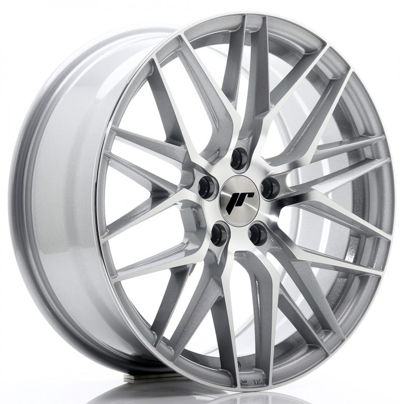 JAPAN RACING JR28 18X7.5 5X112 ET40 SILVER MACHINED FACED