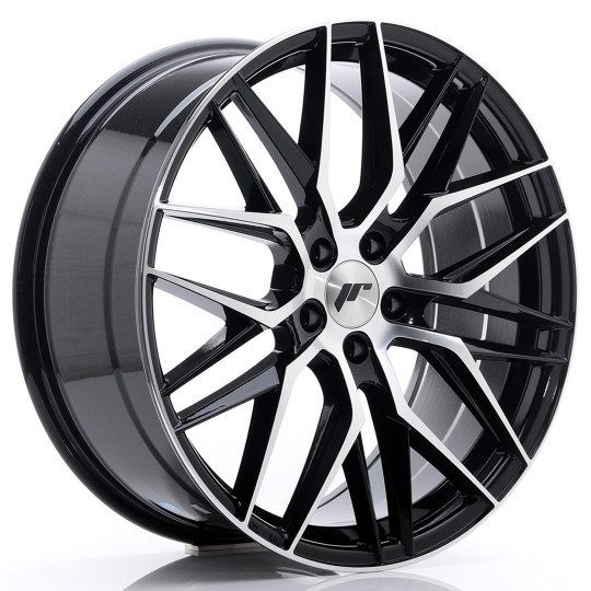 JAPAN RACING JR28 20X8.5 5Χ112 ET40 BLACK MACHINED FACED