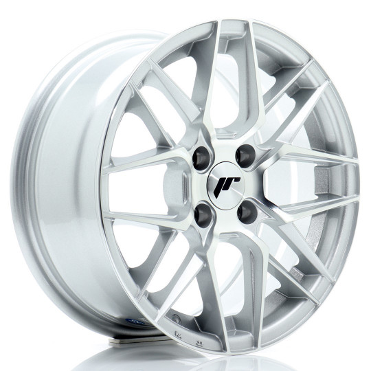 JAPAN RACING JR28 15X7 4X100 ET38 SILVER MACHINED FACED