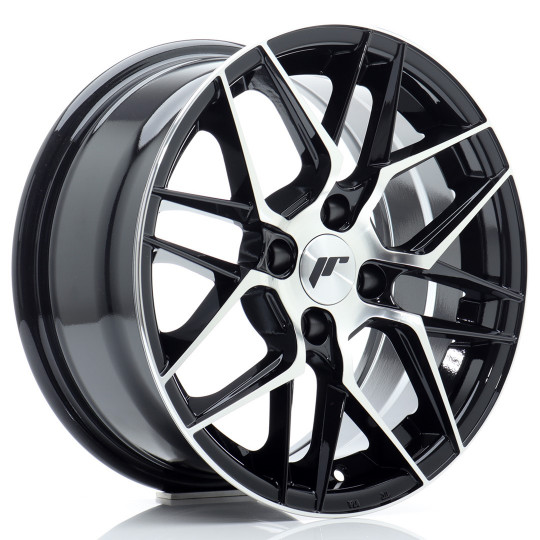 JAPAN RACING JR28 15X7 4X100 ET38 GLOSS BLACK MACHINED FACED