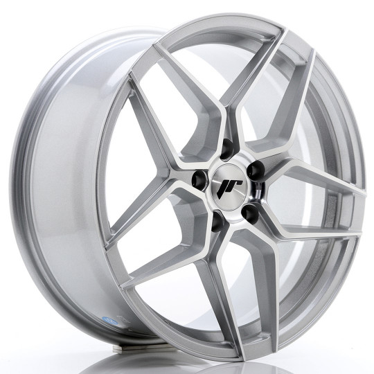 JAPAN RACING JR34 18X8 5X120 ET35 SILVER MACHINED FACED