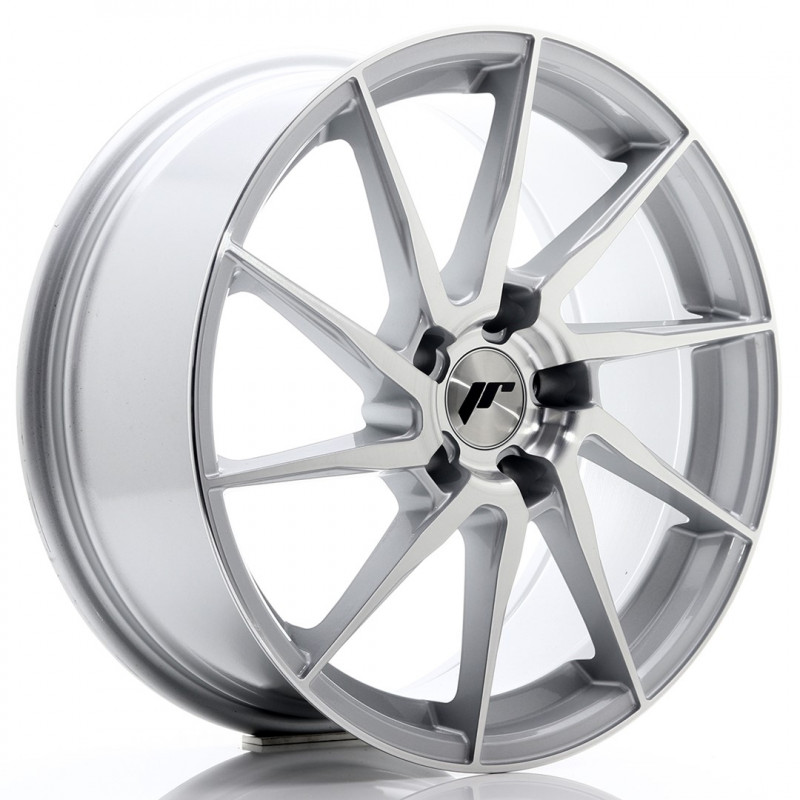 JAPAN RACING JR36 18X8 BLANK ET45 SILVER MACHINED FACED