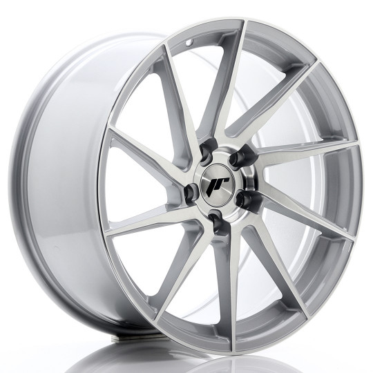 JAPAN RACING JR36 19X8.5 5X112 ET45 SILVER MACHINED FACED