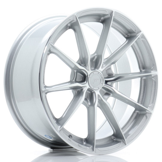 JAPAN RACING JR37 15X7 4X100 ET38 SILVER MACHINED FACED