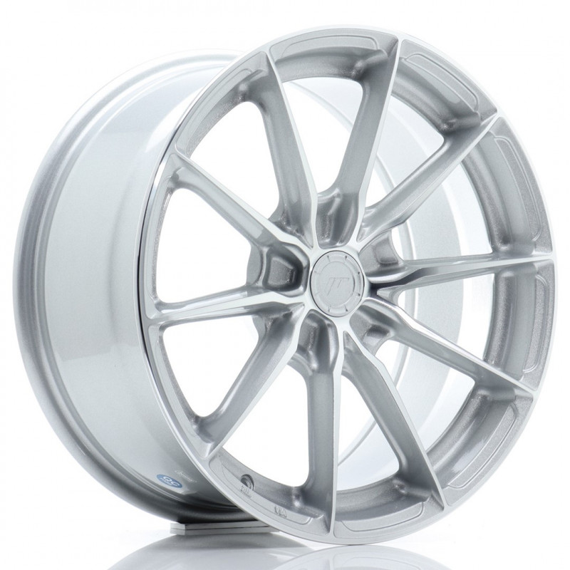 JAPAN RACING JR37 15X7 4X100 ET38 SILVER MACHINED FACED