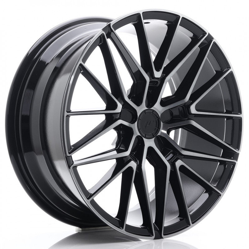 JAPAN RACING JR38 19X8.5 BLANK ET45 BLACK MACHINED FACED