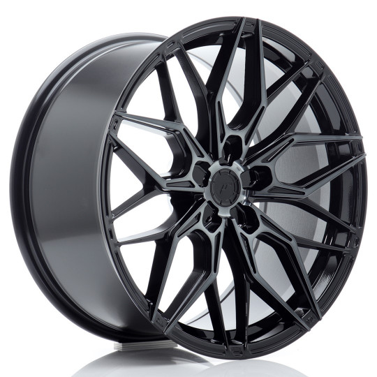 JAPAN RACING JR46 19X8.5 5Χ112 ET45 BLACK MACHINED TINTED FACED