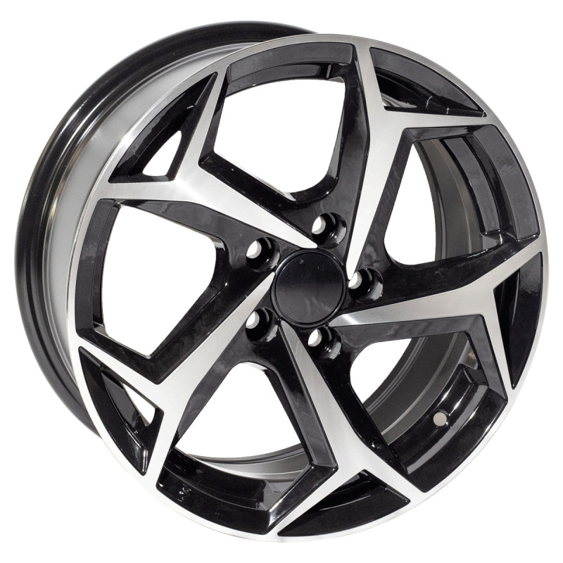 REPLICA VW STYLE 5340 16X7 5X100 ET35 BLACK MACHINED FACED