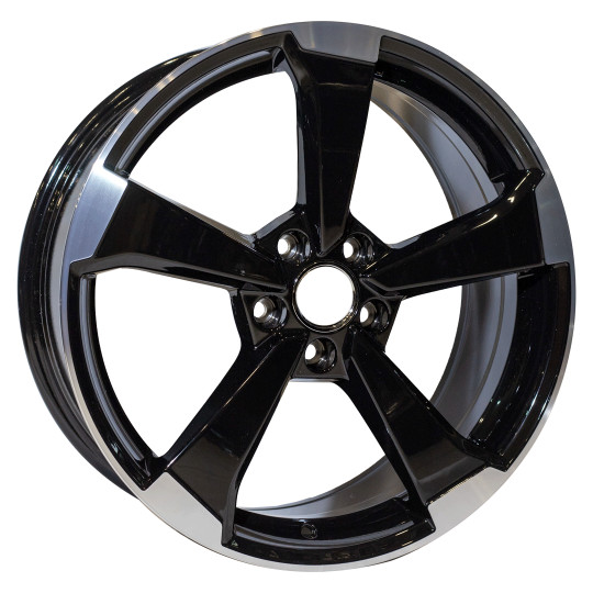 REPLICA AUDI STYLE 1491 19X8.5 5X112 ET45 BLACK MACHINED FACED