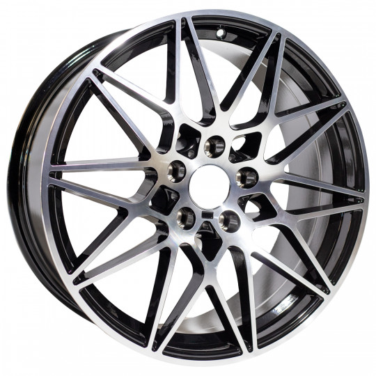 REPLICA BMW STYLE 5167 19X8.5-9.5 5X120 ET35/42 BLACK MACHINED FACED