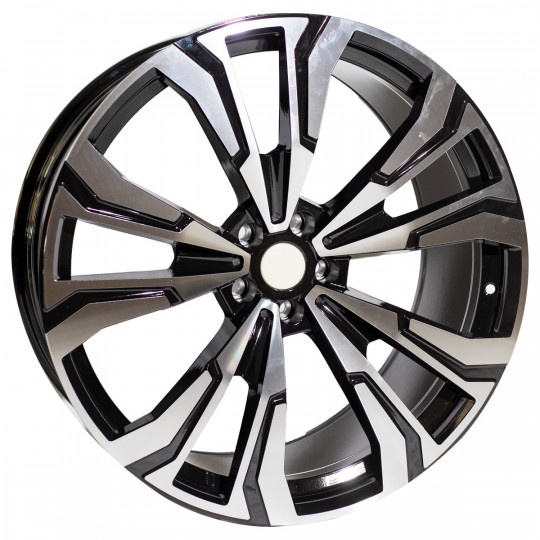 REPLICA BMW STYLE 358 22X9.5-10.5 5X112 ET30/35 BLACK MACHINED FACED