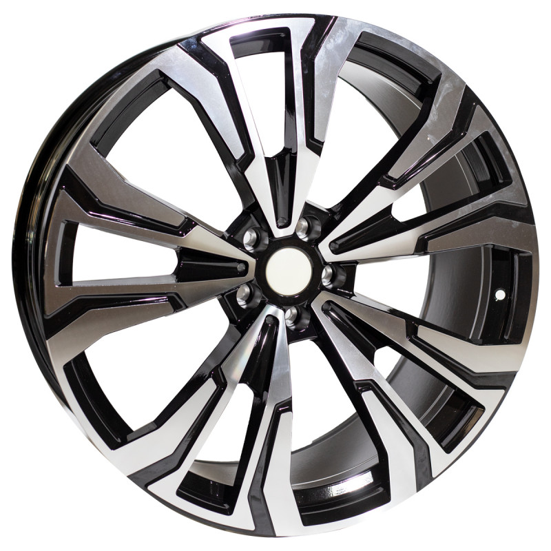 REPLICA BMW STYLE 358 22X9.5-10.5 5X112 ET30/35 BLACK MACHINED FACED