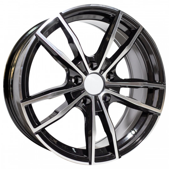 REPLICA BMW STYLE 612 18X8.0 5X120 ET35 BLACK MACHINED FACED
