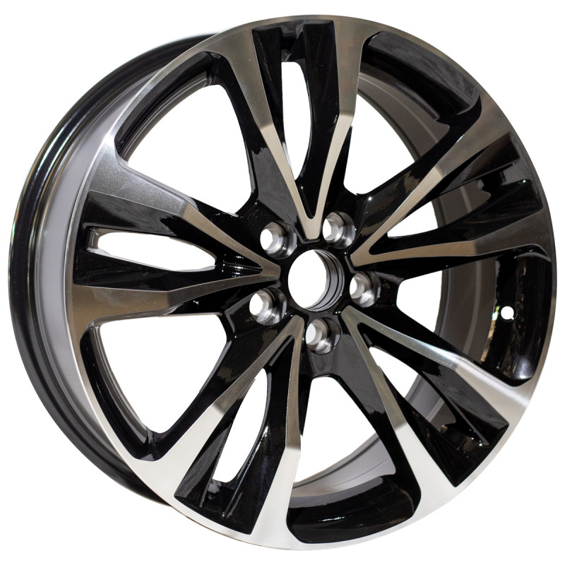 REPLICA TOYOTA STYLE 5112 17X7.0 5X100 ET39 BLACK MACHINED FACED