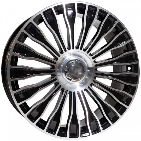 REPLICA MERCEDES STYLE 313 19X8.5-9.5 5X112 ET35/40 BLACK MACHINED FACED