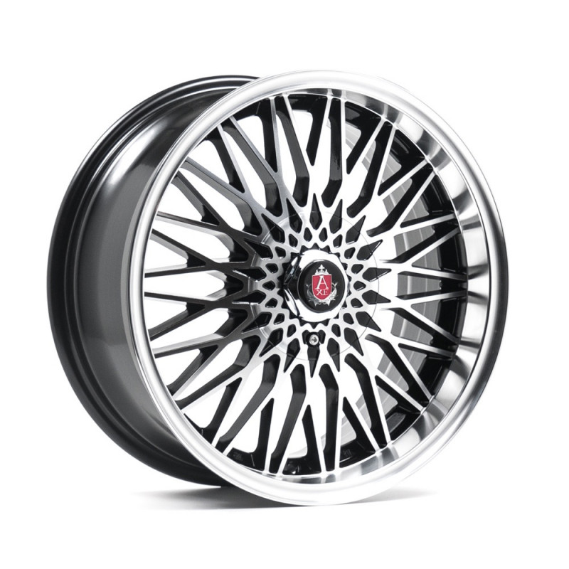AXE EX3 17X7.5 4X100 ET35 BLACK MACHINED FACED