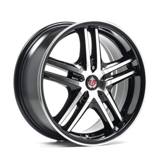 AXE EX5 17X7.5 5X118 ET35 BLACK MACHINED FACED