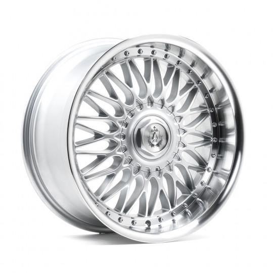 AXE EX10 18X8 4X100 ET40 SILVER MACHINED LIP