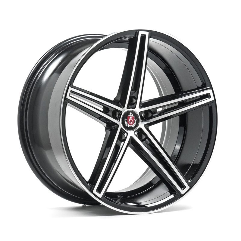 AXE EX14 20X9 5X112 ET40 BLACK MACHINED FACED