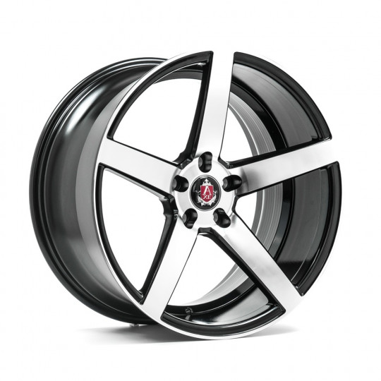 AXE EX18 20X9 5X130 ET38 BLACK MACHINED FACED