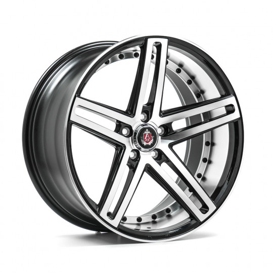 AXE EX20 22X9 5X118 ET35 BLACK MACHINED FACED