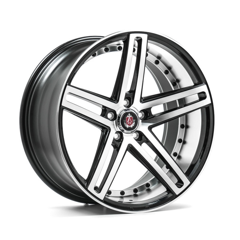 AXE EX20 22X9 5X120 ET35 BLACK MACHINED FACED